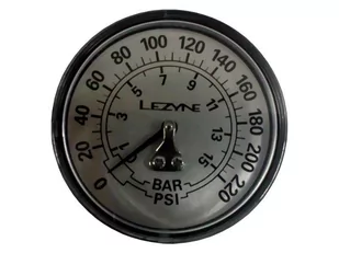Lezyne Pompa manometr, czarny/srebrny, 1-RP-flgue V2220 1-RP-FLGUE-V2220 - Akcesoria rowerowe - miniaturka - grafika 1