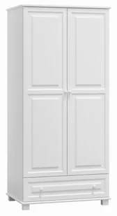 Szafa sosnowa 2D nr1 wieszak S80 biała - Szafy - miniaturka - grafika 1