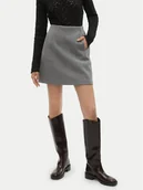 Spódnice - Vero Moda Spódnica ołówkowa Fortuneallison 10253954 Szary Slim Fit - miniaturka - grafika 1