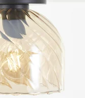 Lampy sufitowe - Brilliant Lampa sufitowa Casto, Ø 19 cm, bursztyn, szkło - miniaturka - grafika 1
