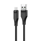 Kable USB - Acefast Kabel USB - micro USB 1,2m, 2,4A czarny (C3-09 black) C3-09-A-M black - miniaturka - grafika 1