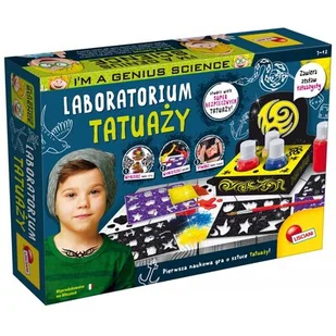 Lisciani I&#039;m a genius science Laboratorium tatuaży - Mały naukowiec - miniaturka - grafika 1