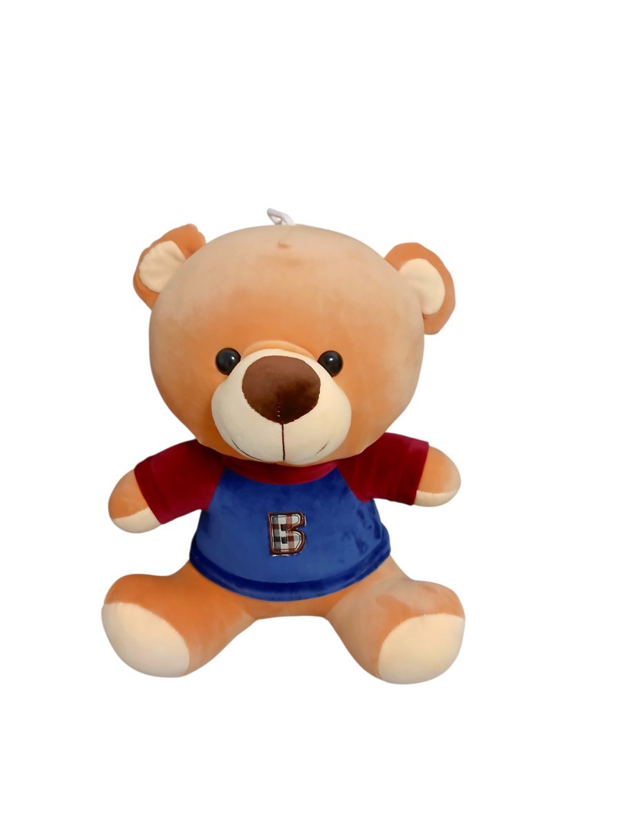 PLUSOWY MIŚ W KOSZULCE Z LITERKĄ B 40CM