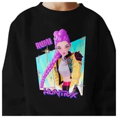 Bluzy dla dziewczynek - BLUZA DZIECIĘCA HUNTRIX RUMI KPOP 110-116 BAWEŁNIANA JAKOŚĆ - miniaturka - grafika 1