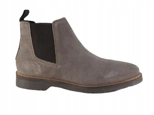 BUGATTI MĘSKIE SZTYBLETY WSUWANE SKÓRZANE BRĄZOWE MODNE 46 JKD - Botki męskie - miniaturka - grafika 1