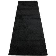 Dywany - Czarny nowoczesny chodnik shaggy na metry - Jafos - miniaturka - grafika 1