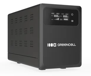 Green Cell AVR UPS 1500VA 1000W PowerCore 12 VDC z LCD - Zasilacze awaryjne UPS - miniaturka - grafika 1
