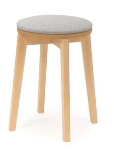 Drewniany taboret z miękkim siedziskiem dąb miodowy D0-W36 - Taborety i hokery - miniaturka - grafika 1