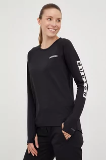 Bielizna sportowa damska - Burton longsleeve funkcyjny Roadie kolor czarny - grafika 1