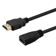 Kable - SAVIO Przedłużacz z przesłoną CL-132 USB 20 typu A F USB 20 typu A M 2m kolor czarny - miniaturka - grafika 1