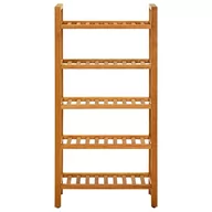 Szafki na buty - vidaXL Stojak na buty z 5 półkami, 50x27x100 cm, lite drewno dębowe - miniaturka - grafika 1