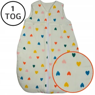 ŚPIWOREK DO SPANIA MUŚLINOWY 56-62 OCIEPLANY 1 TOG BAWEŁNA 100% - Śpiworki dla dzieci ŚPIWOREK DO SPANIA MUŚLINOWY 56-62 OCIEPLANY 1 TOG BAWEŁNA 100% - Śpiworki dla dzieci - miniaturka - grafika 1