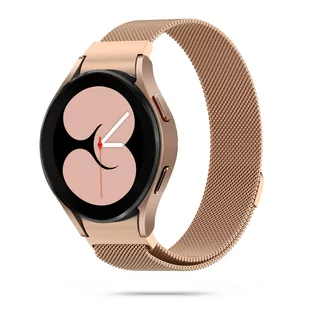 Metalowa bransoletka milanese Samsung Galaxy Watch 4 / 5 / Classic / 5 Pro / 6 / 6 Classic różowe złoto - Akcesoria do smartwatchy - miniaturka - grafika 1