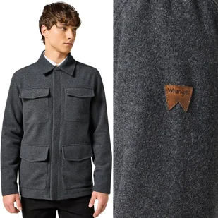 Wrangler Transitonal Jacket Przejściowa Wiosenna Szara Kurtka Męska M - Kurtki męskie - miniaturka - grafika 1