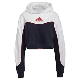 adidas Damska bluza W Cb Hd, Legend Ink/Biały/Żywy Czerwony, XXL - Bluzy damskie - miniaturka - grafika 1