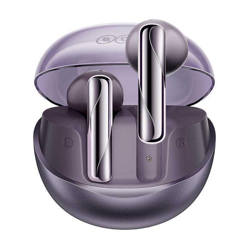 QCY T32 AilyBuds Clear TWS Fioletowe