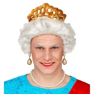 Dodatki do strojów karnawałowych - Peruka Królowej Elżbiety Ii - miniaturka - grafika 1