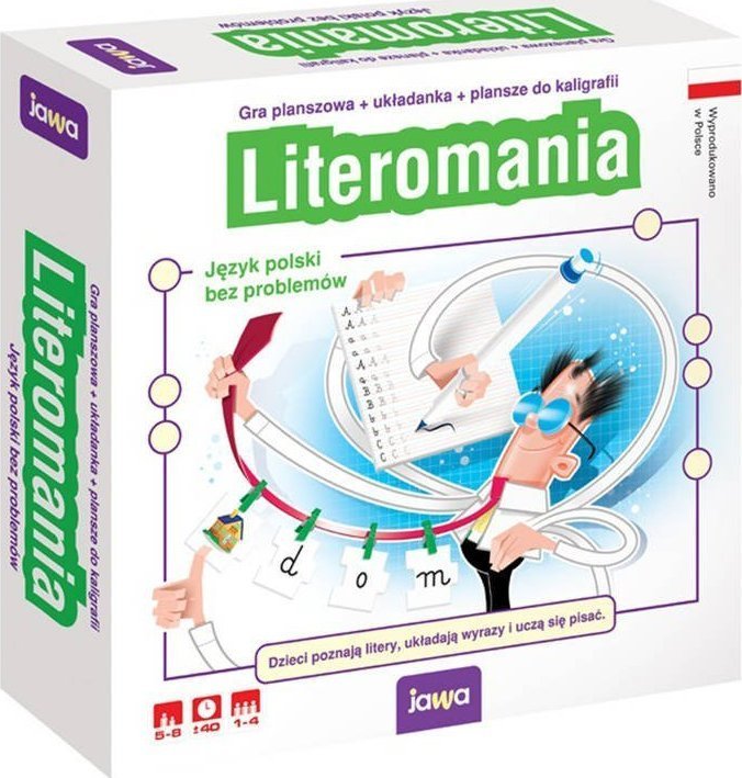 Jawa Edukacyjna gra planszowa Literomania JAWA GR0557