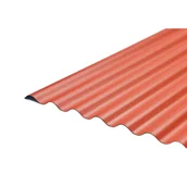 Pokrycia dachowe - Płyta PVC WBS 76/18 WAVE 900 x 2000 x 1,1 mm czerwona - miniaturka - grafika 1