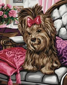 Malowanie po numerach - Malowanie po numerach Yorkshire terrier - miniaturka - grafika 1
