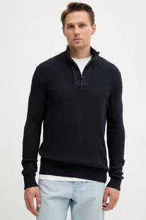 Guess sweter HEADLEY męski kolor granatowy z półgolfem M5YR04 Z3FB1 - Swetry męskie - miniaturka - grafika 1