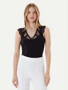 Morgan Bluzka 252-DEMYL Czarny Regular Fit - Bluzki damskie - miniaturka - grafika 1