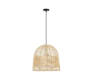 Immax 08263L - Żyrandol na lince PELO 1xE27/40W/230V śr. 50 cm rattan - Lampy sufitowe - miniaturka - grafika 1