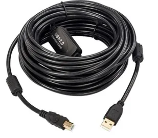 Kabel USB MicroConnect USB-A - USB-B 10 m Czarny (USBAB10B-ACTIVE) - Kable USB - miniaturka - grafika 1