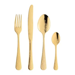 Zestaw sztućców 6 os 24 elementy antique gold villa italia - Zestawy sztućców - miniaturka - grafika 1