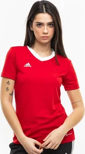 Adidas Koszulka damska adidas Entrada 22 Jersey czerwona H57571 M - Koszulki i topy damskie - miniaturka - grafika 1