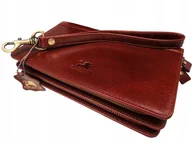 Nerki - EKSKLUZYWNA SKÓRZANA SASZETKA MĘSKA ABIATTI BRĄZOWA NA ZAMEK ORGANIZER - miniaturka - grafika 1