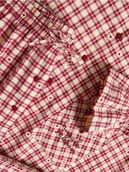 Moda i Uroda OUTLET - Reserved - Dwuczęściowa piżama w kratkę - czerwony - miniaturka - grafika 1