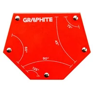 Akcesoria spawalnicze - GRAPHITE Spawalniczy kątownik magnetyczny 111 x 136 x 24 mm, udźwig 34,0 kg - miniaturka - grafika 1