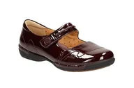 Półbuty damskie - Un Helma [burgundy patent] - rozmiar 37 - miniaturka - grafika 1
