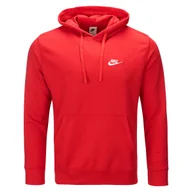 Bluzy męskie - Nike bluza męska czerwona kangurka z kapturem klasyczna BV2654-657 XL - miniaturka - grafika 1