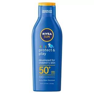 Nivea Sun Kids Nawilżający balsam ochronny na słońce SPF 50 200 ml - Kosmetyki kąpielowe dla dzieci - miniaturka - grafika 1