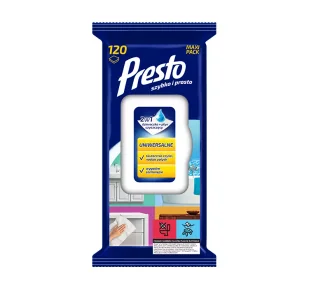 Presto Ściereczki uniwersalne 120 szt. - Ściereczki, gąbki, czyściki - miniaturka - grafika 1