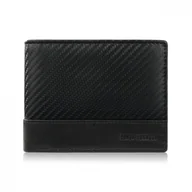 Portfele - PORTFEL MĘSKI SKÓRZANY CARBON CZARNY RFID PAOLO PERUZZI AL-08-BL - miniaturka - grafika 1
