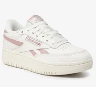 Buty sportowe damskie - Reebok Club C Double Damskie Buty Ze Skórą Ecru 36 3J5G1* - miniaturka - grafika 1