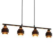 Lampy sufitowe - vidaXL Lampa sufitowa, czarna, 82 cm, E14 - miniaturka - grafika 1