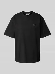 T-shirt o kroju oversized z czystej bawełny model ‘Ingo’ - Koszulki i topy damskie - miniaturka - grafika 1
