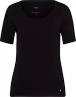 Koszulki i topy damskie - BRAX Damska koszulka w stylu Cora, czarny (BLACK 02), 46 - miniaturka - grafika 1