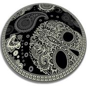 Dywany - Modny winylowy dywan okrągły oldchoolowe czaszki fi130 cm - miniaturka - grafika 1