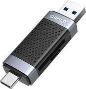 Złącza, przejściówki, adaptery - Adapter Orico USB-A/USB-C 2.0 SD/microSD (CD2D-AC2-BK-EP) - miniaturka - grafika 1