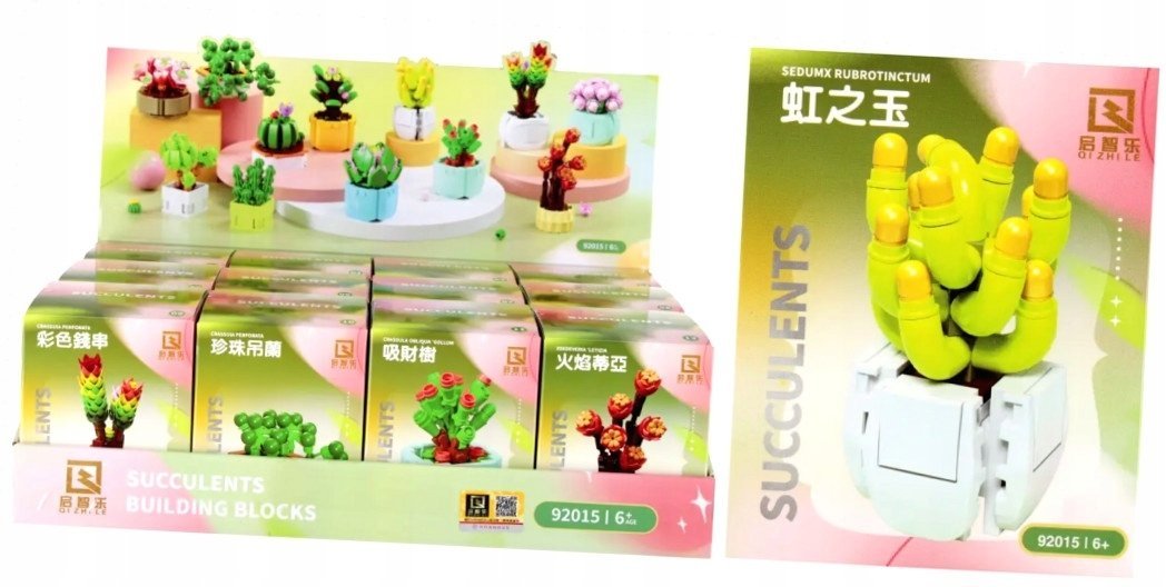 Mega Creative KLOCKI KONSTR BUKIET 8X8X10 MIX DISPL 12/432