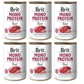 Mokra karma dla psów - Brit Mono Protein wołowina 6 x 400 g - miniaturka - grafika 1
