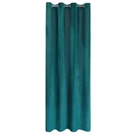 Zasłony - Euro Firany Zasłona Velvet Lussi 140 x 250 Ciemnoturkusowy 1219778 - miniaturka - grafika 1