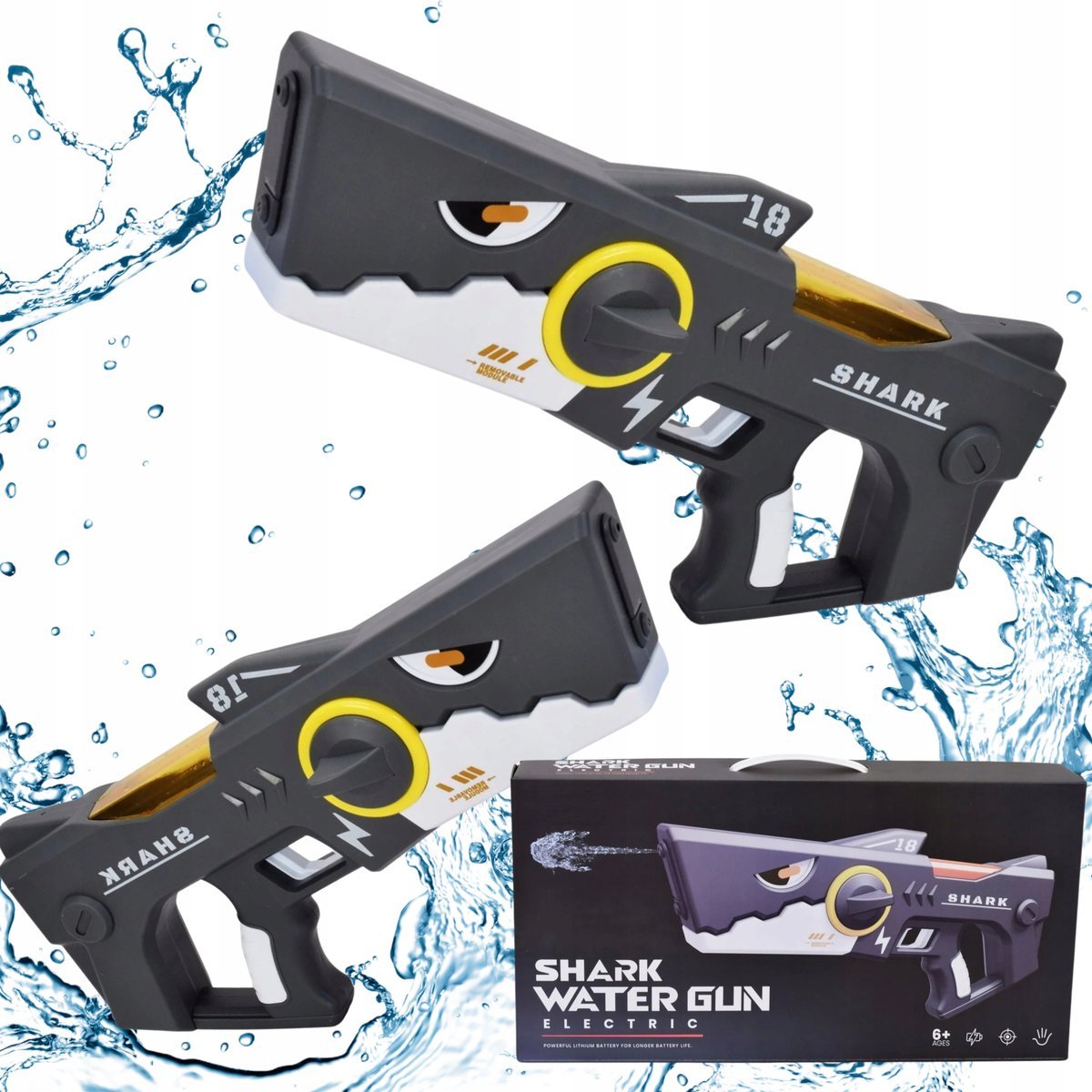 Elektryczny Pistolet Na Wodę Karabin Automatyczny Dla Dzieci Duży Rekin
