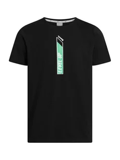 Koszulki męskie - Bench Koszulka "Level" w kolorze czarnym - grafika 1