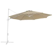 Parasole ogrodowe - Parasol Ogrodowy ⌀ 295 Cm Szarobeżowy Z Białym Savona Ii - miniaturka - grafika 1
